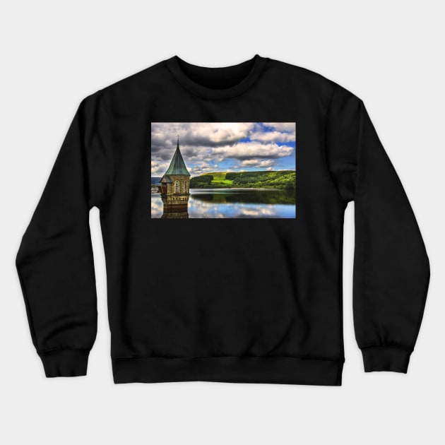 Pontsticill  Dam Valve Tower Crewneck Sweatshirt by IanWL